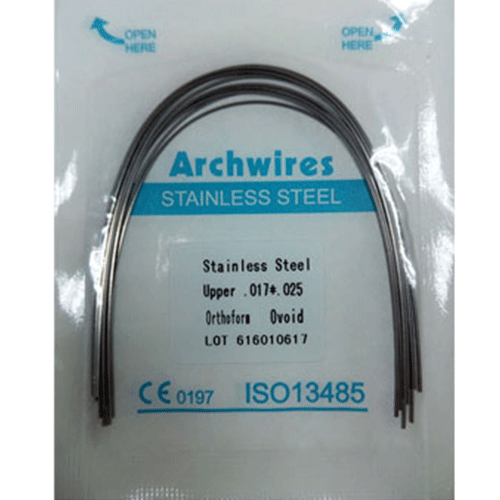 不锈钢方丝, 牙科耗材,牙科材料,牙科诊所,牙医,正畸材料